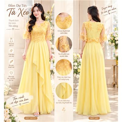 Đầm Dài Dạ Hội Tà Xéo